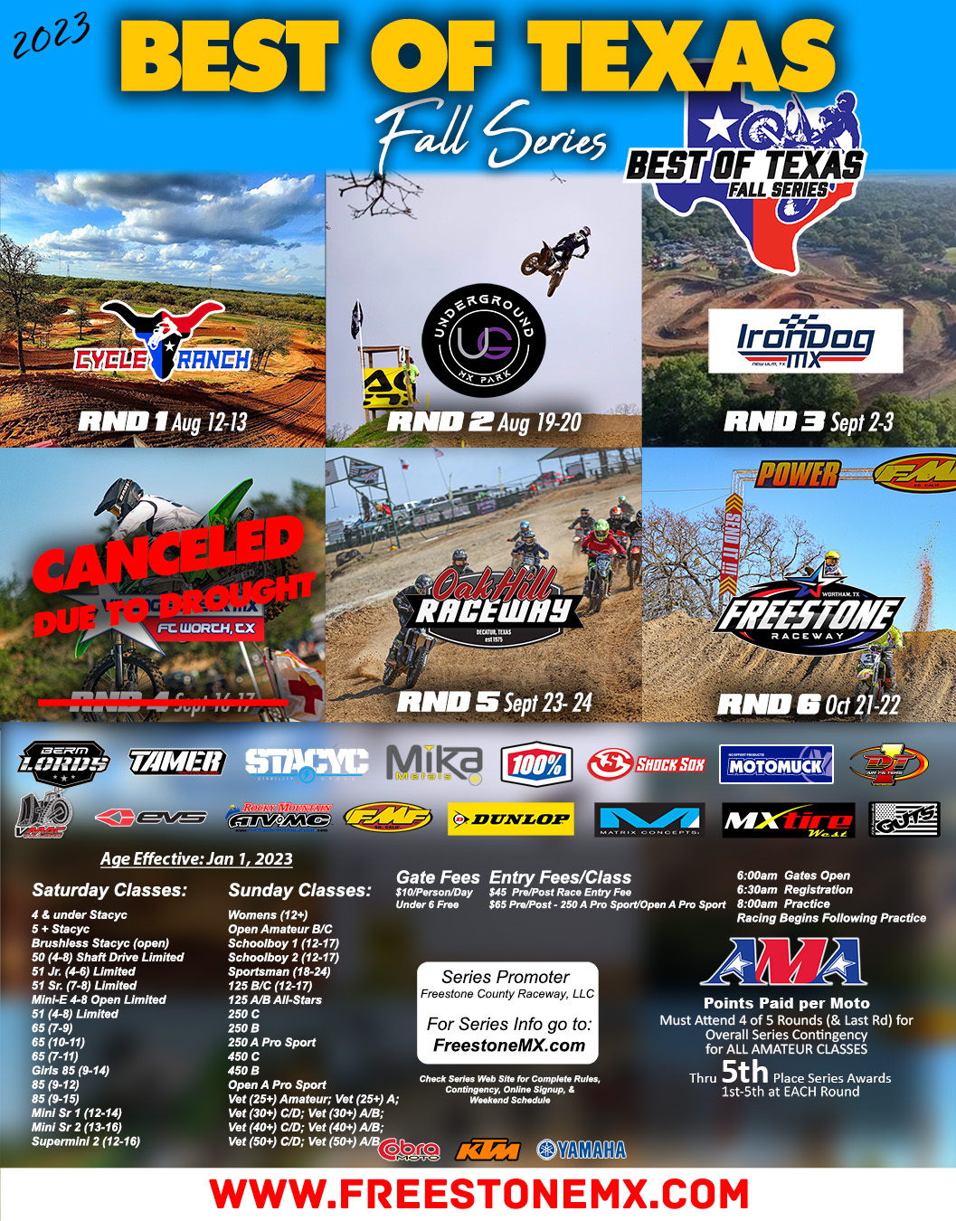 Rnd 3 Irondog Mx Double Series Points / Village Creek Canceled From