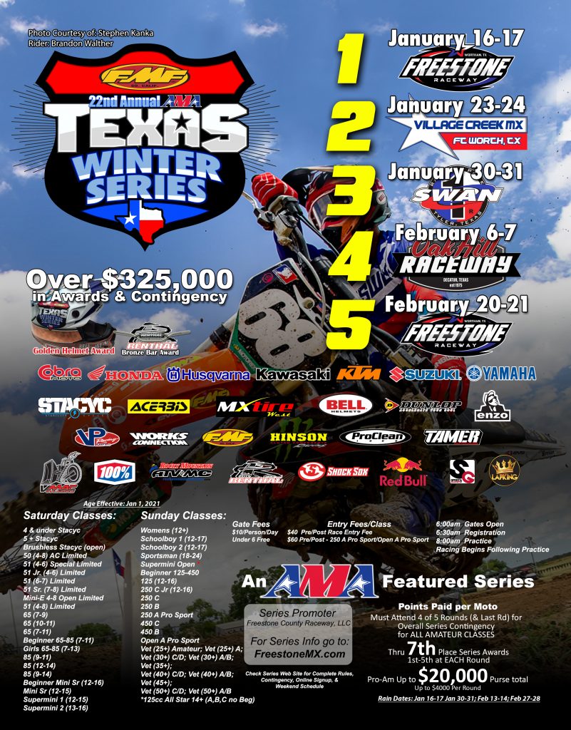 22nd Annual FMF Texas Winter Series Freestone Raceway